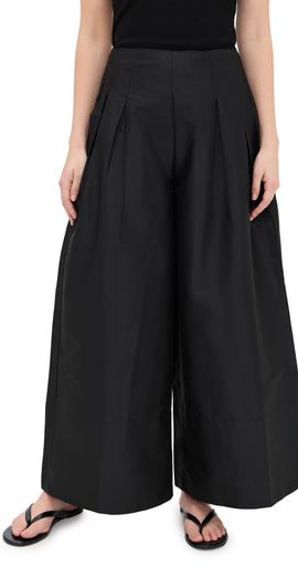 Chan Luu Chan Luu Techno Taffeta Trousers Black