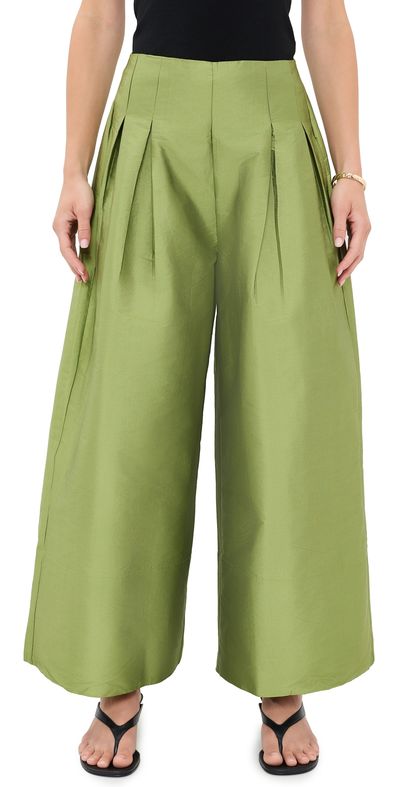 Chan Luu Chan Luu Techno Taffeta Trousers Tulip Stem