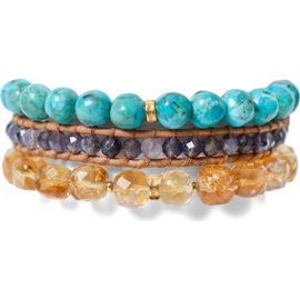 Chan Luu Chan Luu Trinity Turquoise Bracelet Set 