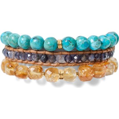 Chan Luu Chan Luu Trinity Turquoise Bracelet Set 