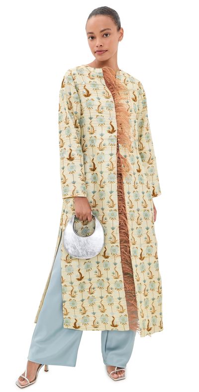 Chan Luu Chan Luu Vienna Feather Jacket Chrysanthemum