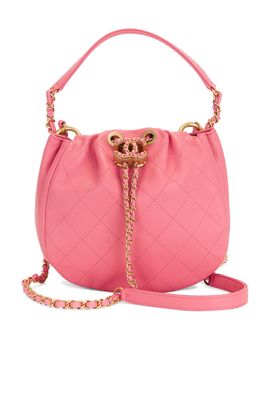 chanel Chanel Calfskin Drawstring Bucket Bag