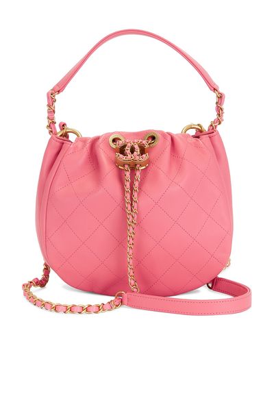 chanel Chanel Calfskin Drawstring Bucket Bag
