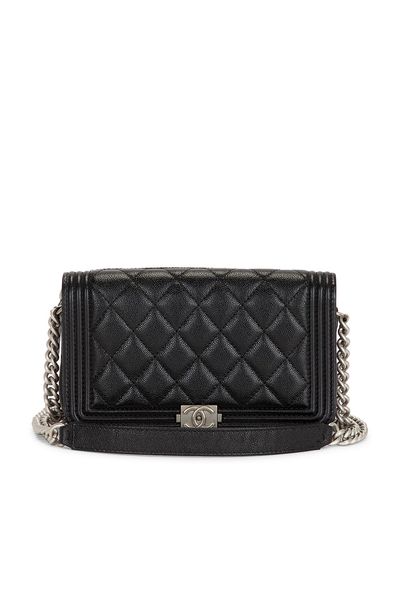 chanel Chanel Caviar Boy Wallet On Chain