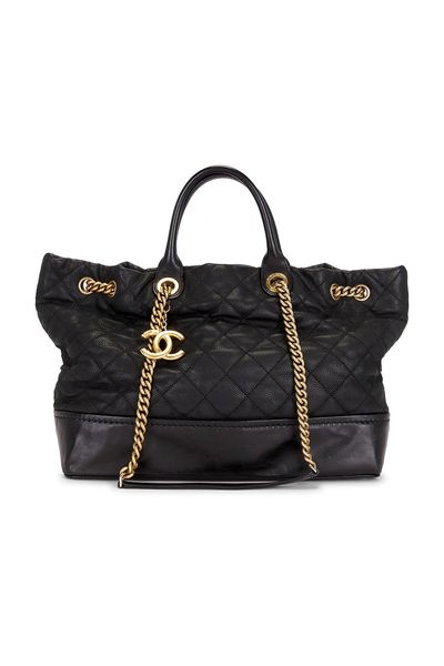 chanel Chanel Caviar Globe Trotter Shopping Tote Bag