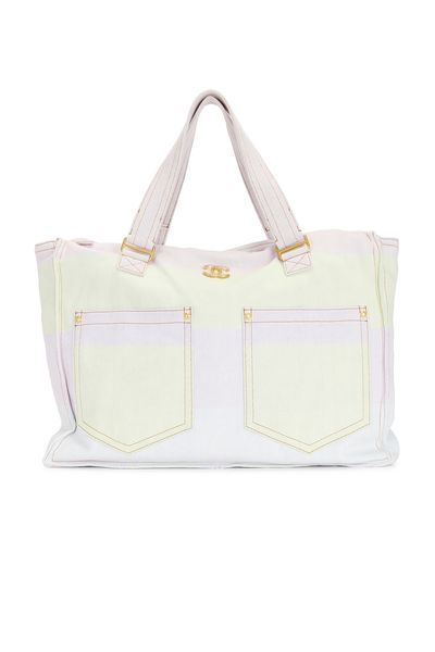 chanel Chanel Denim Double Pocket Tote Bag