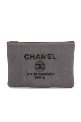 chanel Chanel Denim Medium Deauville Clutch