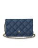chanel Chanel Denim Printed Wallet On Chain - 1