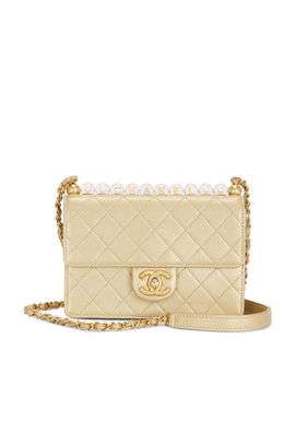 chanel Chanel Goatskin Small Chic Pearls Flap Bag