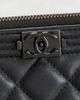 chanel Chanel Lambskin Boy O Case Clutch - 6