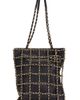 chanel Chanel Lambskin Chain Frame Shopping Tote Bag - 1