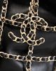 chanel Chanel Lambskin Chain Frame Shopping Tote Bag - 6