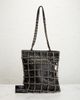 chanel Chanel Lambskin Chain Frame Shopping Tote Bag - 9