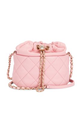 chanel Chanel Lambskin Drawstring Bucket Bag