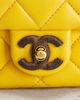 chanel Chanel Lambskin Paris-Dakar Wenge Wood Mini Square Flap Bag - 6