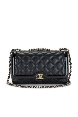 chanel Chanel Lambskin Patent Calfskin Small Hold The Line Flap Bag