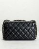 chanel Chanel Lambskin Patent Calfskin Small Hold The Line Flap Bag - 3