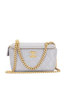 chanel Chanel Lambskin Small All Slide Long Vanity Case