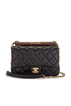 chanel Chanel Lambskin Small Wenge Wood Flap Bag