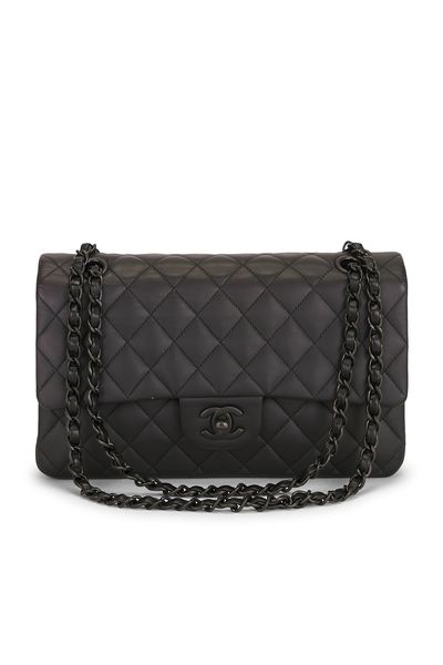 chanel Chanel Lambskin So Black Classic Double Flap Bag