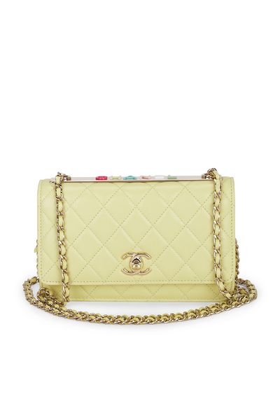 chanel Chanel Lambskin Trendy CC Wallet On Chain