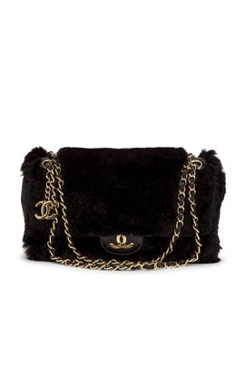 chanel Chanel Rabbit Fur Flap Bag