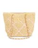 chanel Chanel Raffia Small Shopping Tote Bag - 1