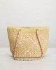 chanel Chanel Raffia Small Shopping Tote Bag - 2