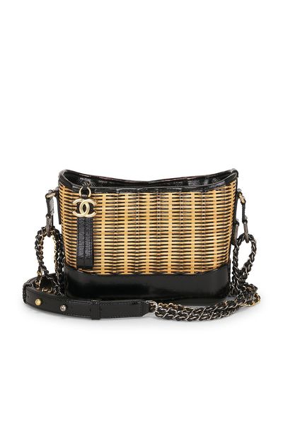 chanel Chanel Rattan Small Gabrielle Hobo Bag