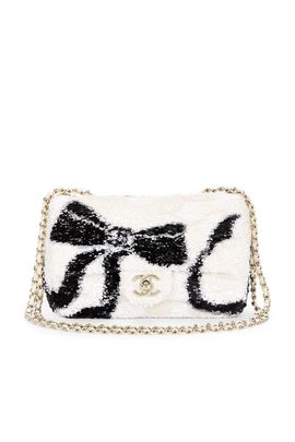 chanel Chanel Sequin Ribbon Mini Rectangular Flap Bag