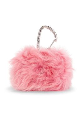 chanel Chanel Shearling Jewel Hook Card Holder