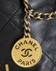 chanel Chanel Shiny Calfskin Mini 22 Hobo Bag - 6