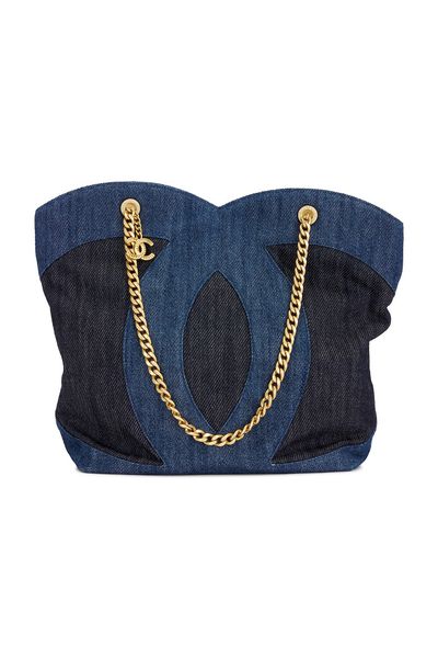 chanel Chanel Two Tone Shopping Tote Bag