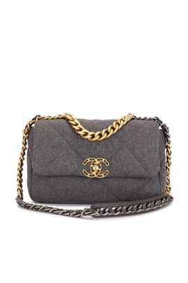 chanel Chanel Wool Medium 19 Flap Bag