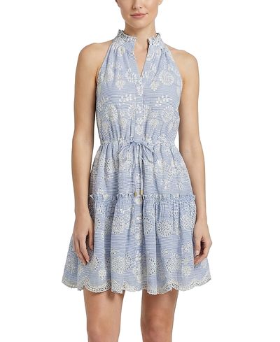 Change Of Scenery Change of Scenery Charlotte Sleeveless Eyelet Shirt Dress