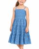 Change Of Scenery Change of Scenery Girls' Eyelet Lila Dress Tiered Smocked Dress - 1