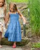 Change Of Scenery Change of Scenery Girls' Eyelet Lila Dress Tiered Smocked Dress - 4