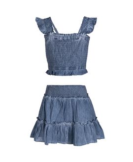 Change Of Scenery Change of Scenery Girls' Kayla Smocked Top and Skirt Set