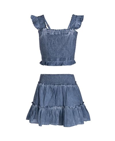 Change Of Scenery Change of Scenery Girls' Kayla Smocked Top and Skirt Set