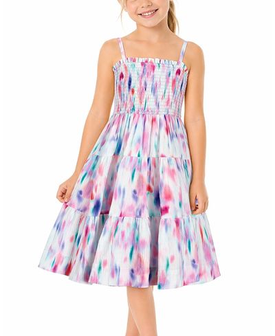 Change Of Scenery Change of Scenery Girls' Lila Dress Printed Tiered Smocked Dress