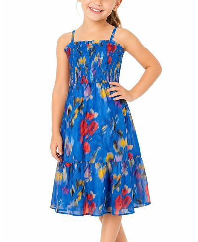 Change Of Scenery Change of Scenery Girls' Lila Poplin Tiered Smocked Dress