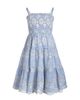 Change Of Scenery Change of Scenery Girls' Pinstripe Eyelet Lila Tiered Smocked Dress - 2