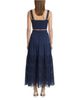 Change Of Scenery Change of Scenery Ilyssa Eyelet Embroidered Square Neck Smocked Crop Top - 3