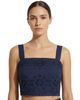 Change Of Scenery Change of Scenery Ilyssa Eyelet Embroidered Square Neck Smocked Crop Top - 4