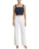Change Of Scenery Change of Scenery Ilyssa Eyelet Embroidered Square Neck Smocked Crop Top - 5