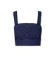 Change Of Scenery Change of Scenery Ilyssa Eyelet Embroidered Square Neck Smocked Crop Top - 6