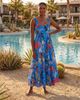 Change Of Scenery Change of Scenery Lizzie Print Tiered Midi Dress - 2