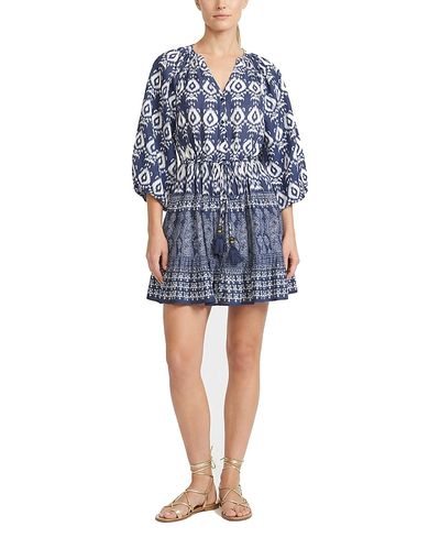 Change Of Scenery Change of Scenery Sam Balloon Sleeve Elastic-Waist Mini Shirtdress
