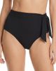 Change Of Scenery Change of Scenery Side Tie High Waist Textured Bikini Bottom with Full Coverage - 1