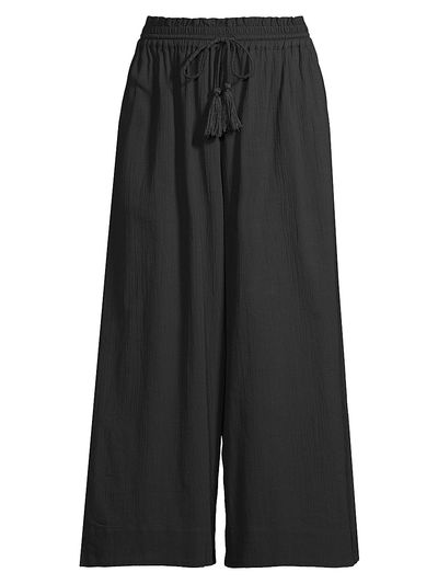 Change of Scenery Women's Brooke Wide-Leg Cotton Drawstring Pants